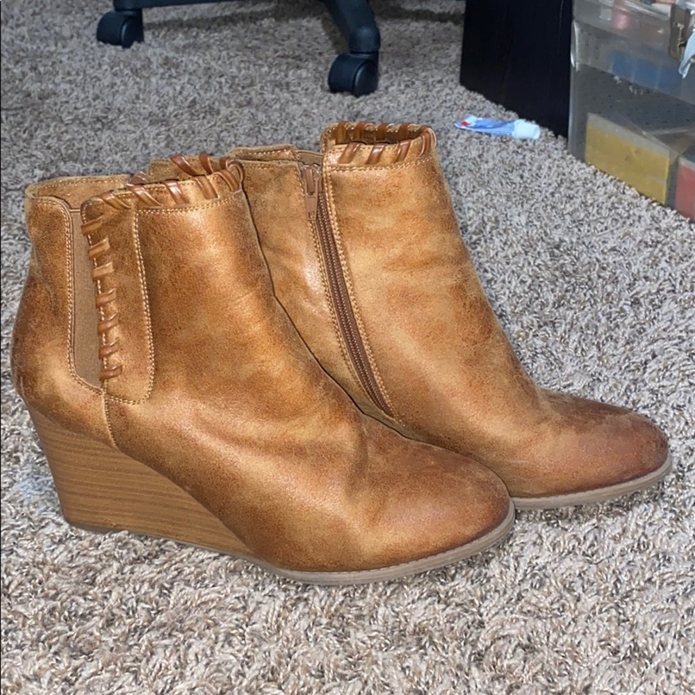Wedged Booties